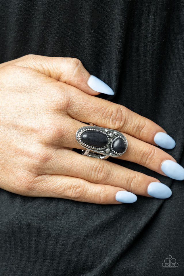 ​Magical Mesas - Black - Paparazzi Ring Image