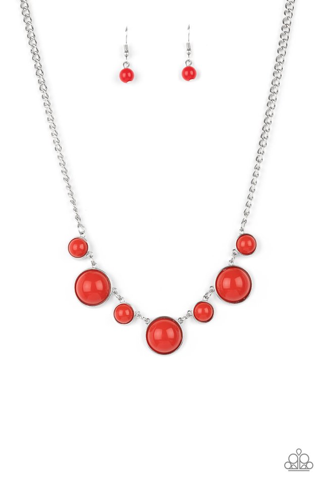 ​Prismatically POP-tastic - Red - Paparazzi Necklace Image