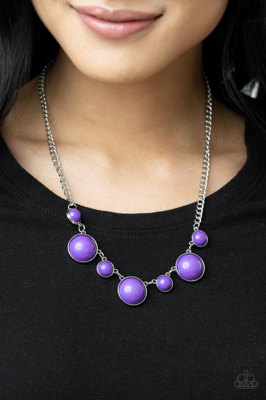 ​Prismatically POP-tastic - Purple - Paparazzi Necklace Image