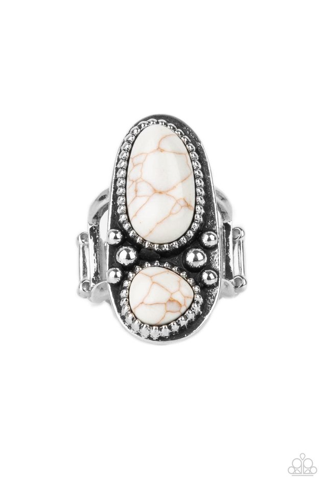 ​Magical Mesas - White - Paparazzi Ring Image