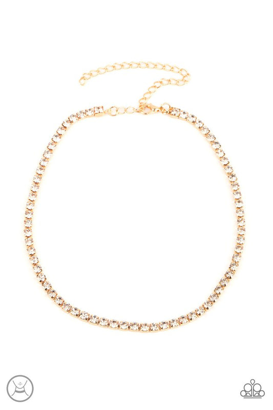 ​Starlight Radiance - Gold - Paparazzi Necklace Image