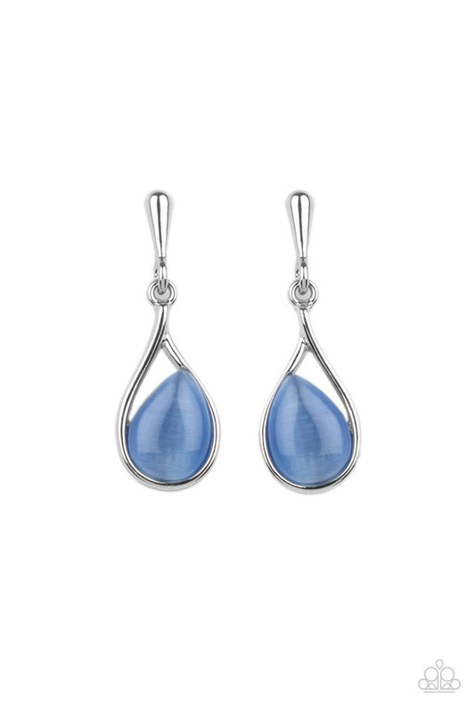 Pampered Glow Up - Blue - Paparazzi Earring Image