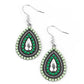 Beaded Bonanza - Green - Paparazzi Earring Image