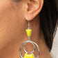 Deco Dancing - Yellow - Paparazzi Earring Image