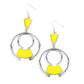 Deco Dancing - Yellow - Paparazzi Earring Image