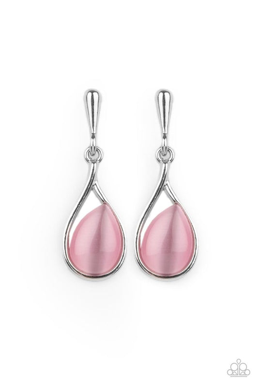 ​Pampered Glow Up - Pink - Paparazzi Earring Image