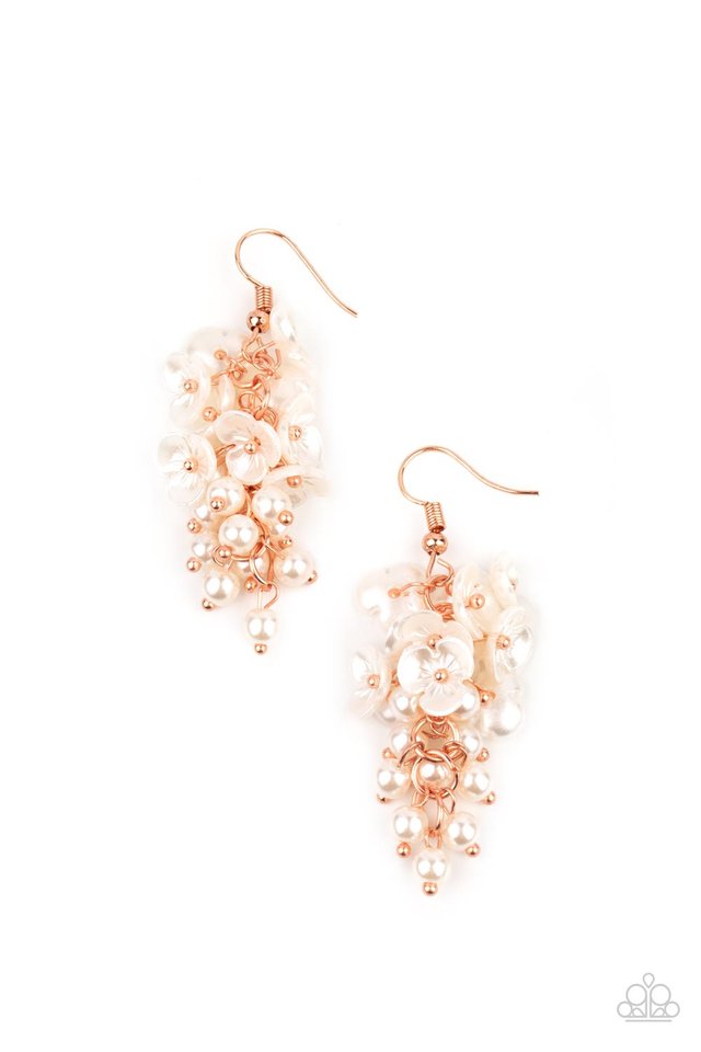Bountiful Bouquets - Copper - Paparazzi Earring Image