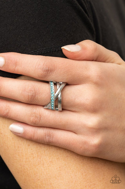 Forever Flawless - Blue - Paparazzi Ring Image