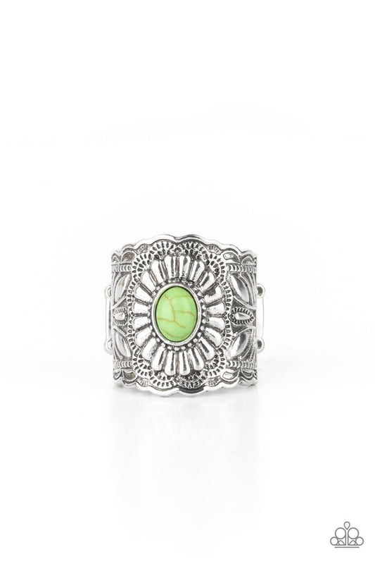 ​Exquisitely Ornamental - Green - Paparazzi Ring Image