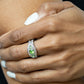 ​Celestial Crowns - Green - Paparazzi Ring Image