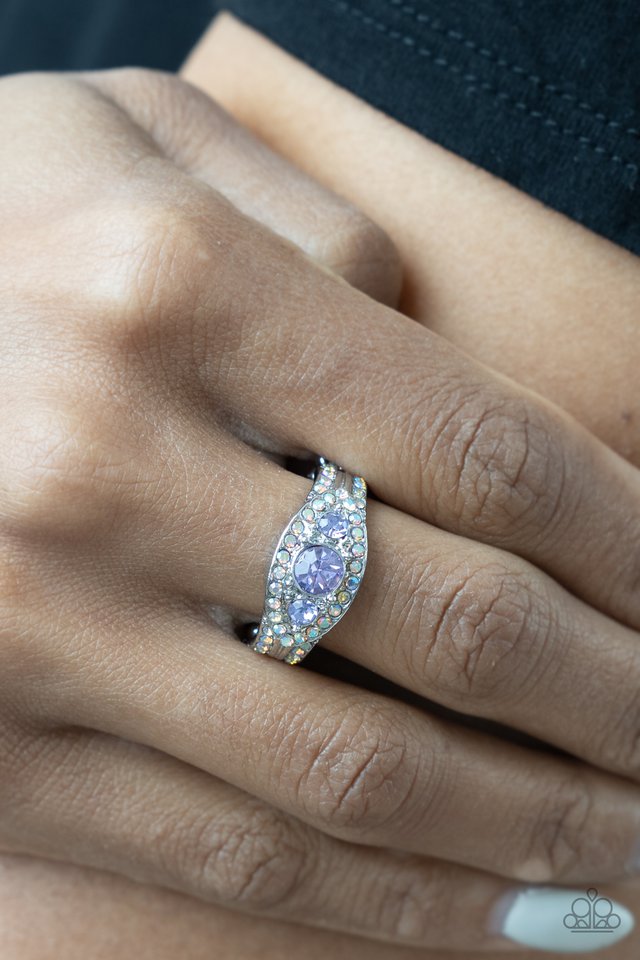 Celestial Crowns - Purple - Paparazzi Ring Image