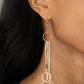 Demurely Dazzling - Gold - Paparazzi Earring Image