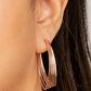 ​Industrial Illusion - Rose Gold - Paparazzi Earring Image