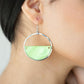 Seashore Vibes - Green - Paparazzi Earring Image