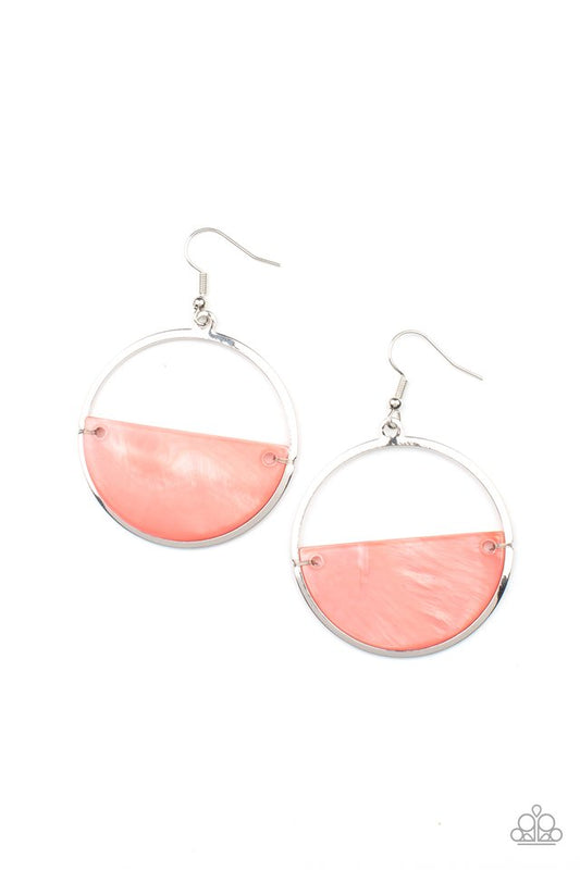 ​Seashore Vibes - Orange - Paparazzi Earring Image