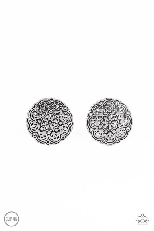 Mandala Harvest - Silver - Paparazzi Earring Image