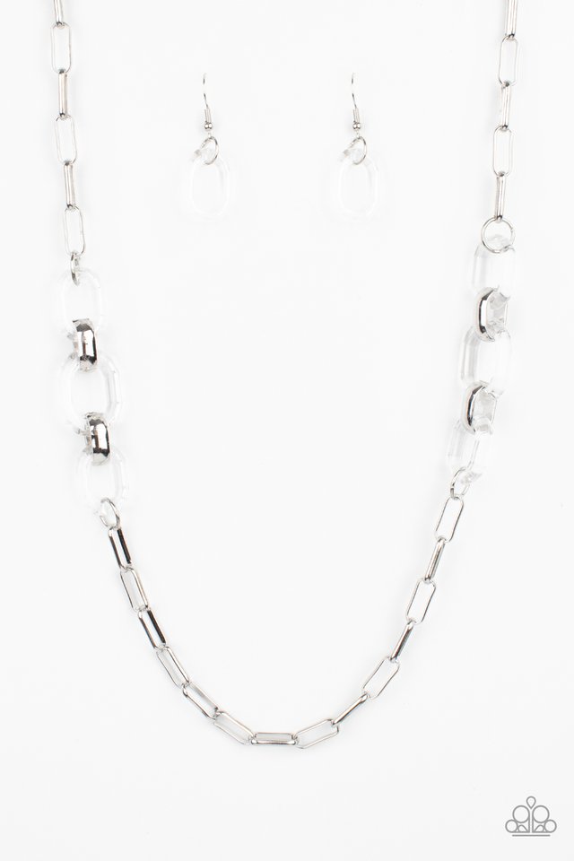 ​Have I Made Myself Clear? - White - Paparazzi Necklace Image