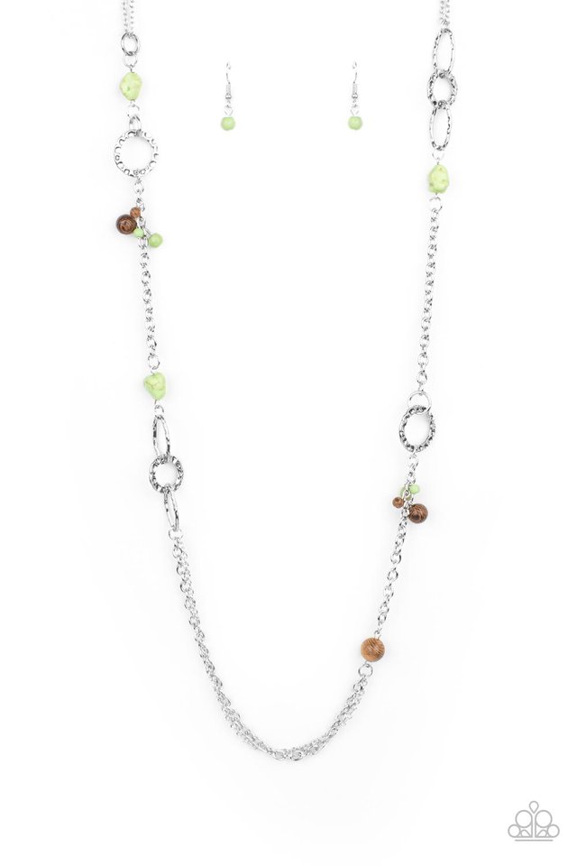 ​Sandstone Safari - Green - Paparazzi Necklace Image