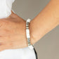 ​Stacked In Your Favor - White - Paparazzi Bracelet Image