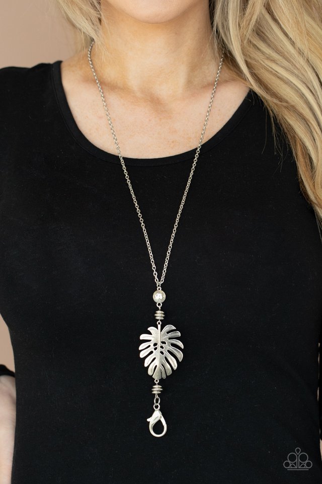 ​Palm Promenade - Silver - Paparazzi Necklace Image