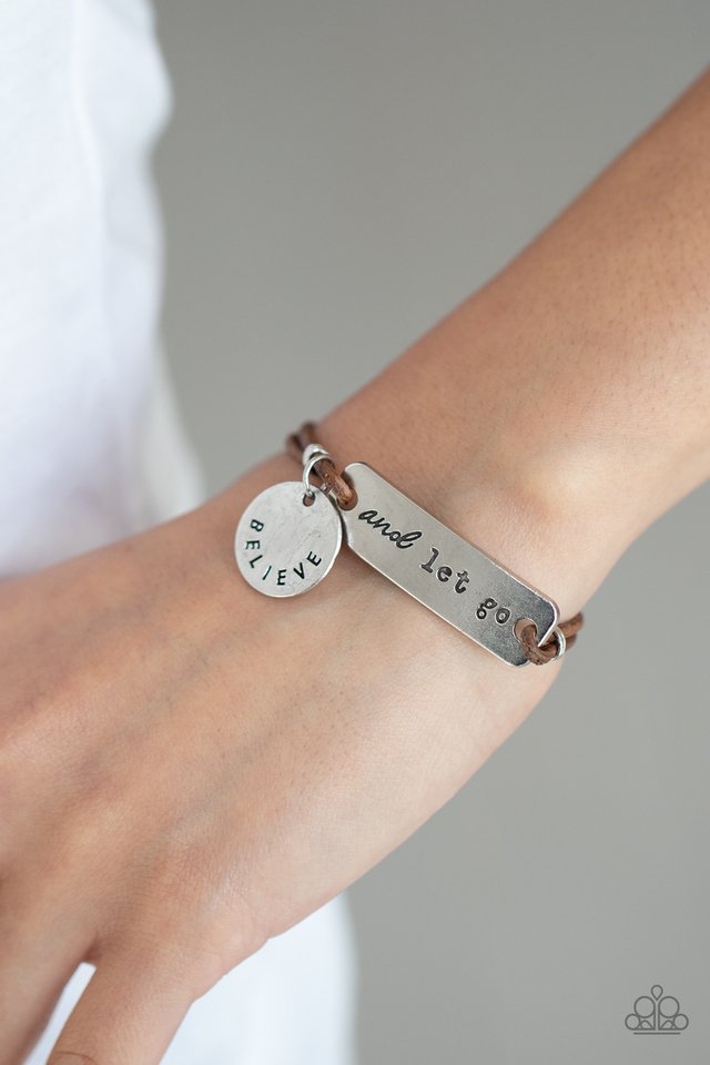 ​Believe and Let Go - Brown - Paparazzi Bracelet Image