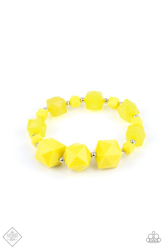 Trendsetting Tourist - Yellow - Paparazzi Bracelet Image