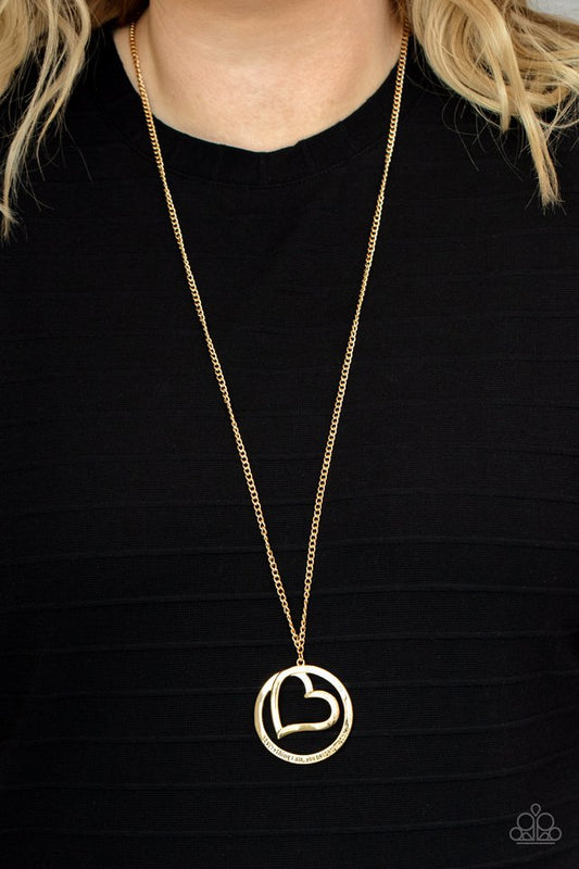 Positively Perfect - Gold - Paparazzi Necklace Image