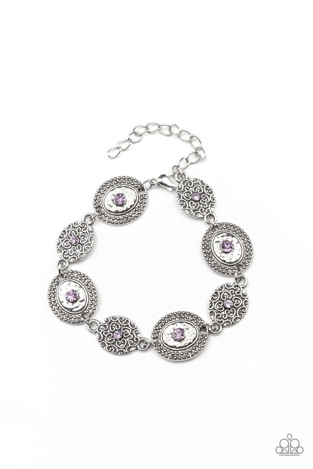 ​Secret Garden Glamour - Purple - Paparazzi Bracelet Image