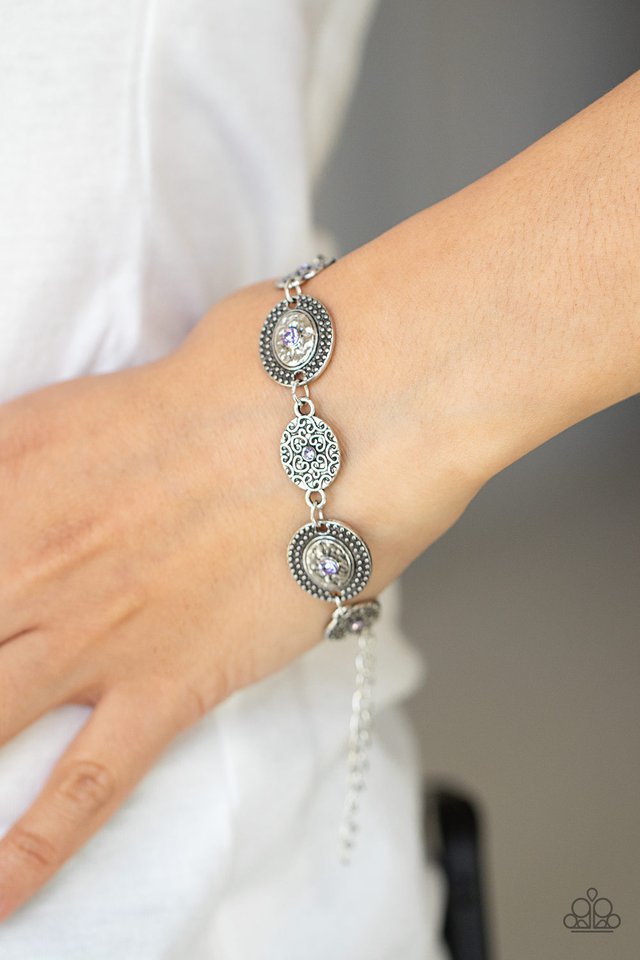 ​Secret Garden Glamour - Purple - Paparazzi Bracelet Image