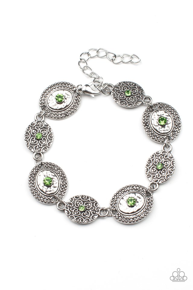 Secret Garden Glamour - Green - Paparazzi Bracelet Image