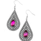 ​Metro Masquerade - Pink - Paparazzi Earring Image