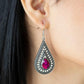 ​Metro Masquerade - Pink - Paparazzi Earring Image