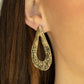​Industrial Antiquity - Brass - Paparazzi Earring Image