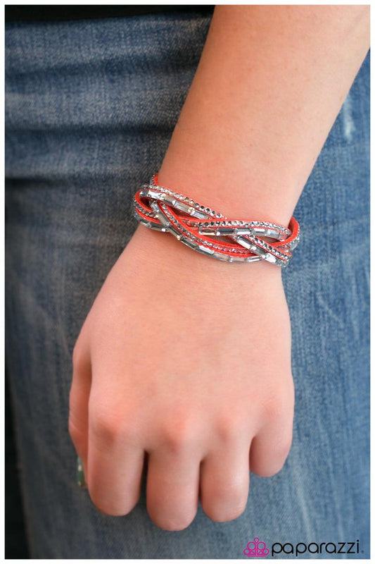 Paparazzi Bracelet ~ The Wow Factor - Orange