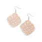 ​Dubai Detour - Rose Gold - Paparazzi Earring Image