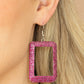 World FRAME-ous - Pink - Paparazzi Earring Image