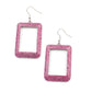 World FRAME-ous - Pink - Paparazzi Earring Image