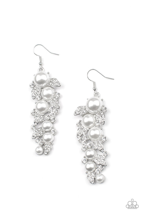 Paparazzi Earring ~ The Party Has Arrived - White