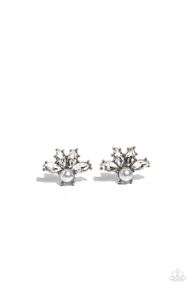 ​Stellar Showcase - White - Paparazzi Earring Image