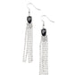 Drop-Dead Dainty - Black - Paparazzi Earring Image