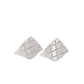 PLAID and Simple - Silver - Paparazzi Earring Image
