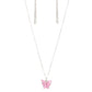 ​Butterfly Prairies - Pink - Paparazzi Necklace Image