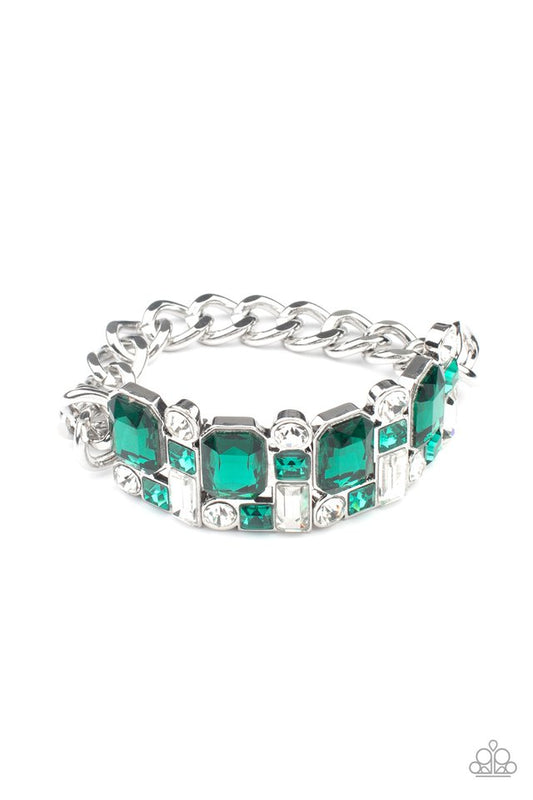 Urban Crest - Green - Paparazzi Bracelet Image