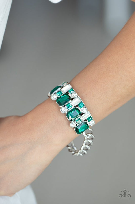 Urban Crest - Green - Paparazzi Bracelet Image