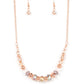 Turn Up The Tea Lights - Copper - Paparazzi Necklace Image