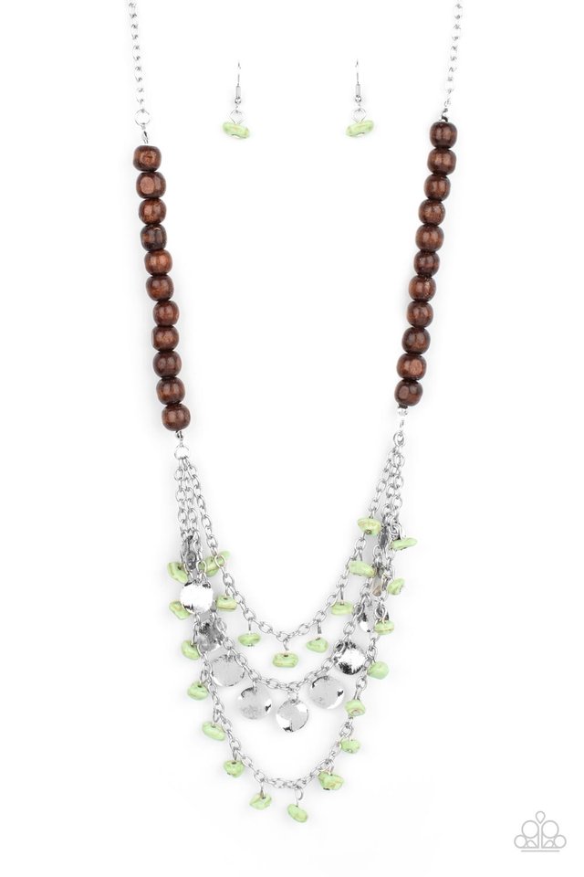 Plains Paradise - Green - Paparazzi Necklace Image