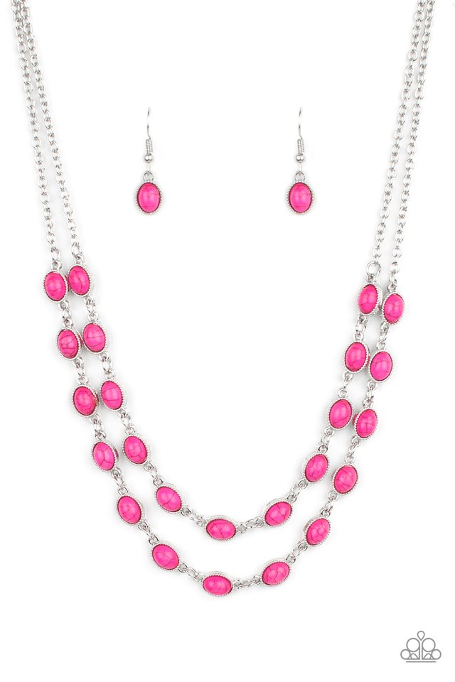 Sahara Safari - Pink - Paparazzi Necklace Image