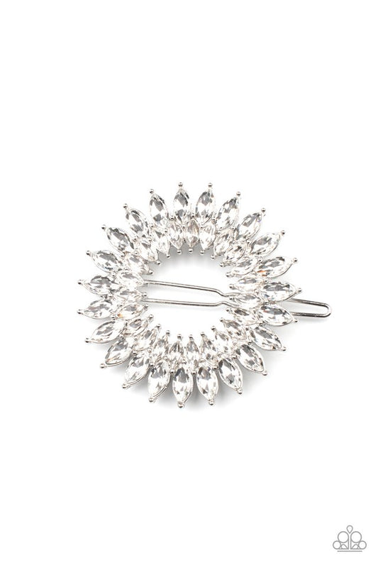 Flauntable Fireworks - White - Paparazzi Hair Accessories Image