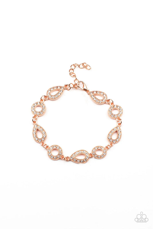 Paparazzi Bracelet ~ Royally Refined - Copper