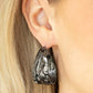 Badlands and Bellbottoms - Black - Paparazzi Earring Image